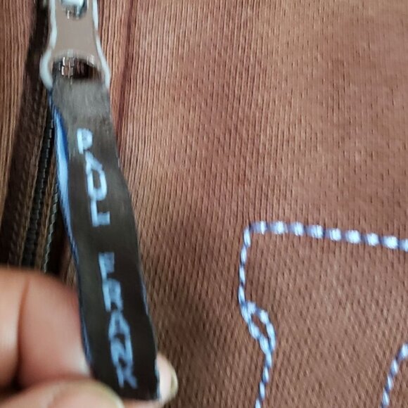 Paul Frank Vtg  Zip-Up Hoodie Fleece Lined With  Embroidery Brown Xlarge - Picture 11 of 13